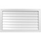 Ekena Millwork Vertical Surface Mount PVC Gable Vent w/ 2"W x 2"H , Brickmould Sill Frame, 38"W x 22"H GVPVE38X2203SN - alternate 1